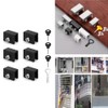Changyeah Pack of 6 Adjustable Window Locks, Black Sliding Window