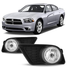 Winjet WJ30-0410-09 OEM Series for [2011-2014 Dodge Charger] Driving Fog Lights + Switch + Wiring Kit