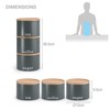 EHC Tea, Coffee, Sugar, Canister Set, Set of 3 Stackable