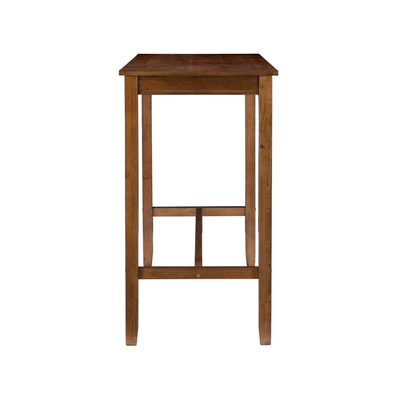 Linon 42 inch Height Pub Claridge Table, Rustic Brown Bar