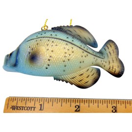 Crappie Fish Ornament Realistic Christmas Tree Fishing Decoration Polyresin, 4 Inches