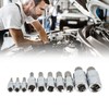 10PCS Triple Square Spline Bit Socket Set Low Wear Accurate