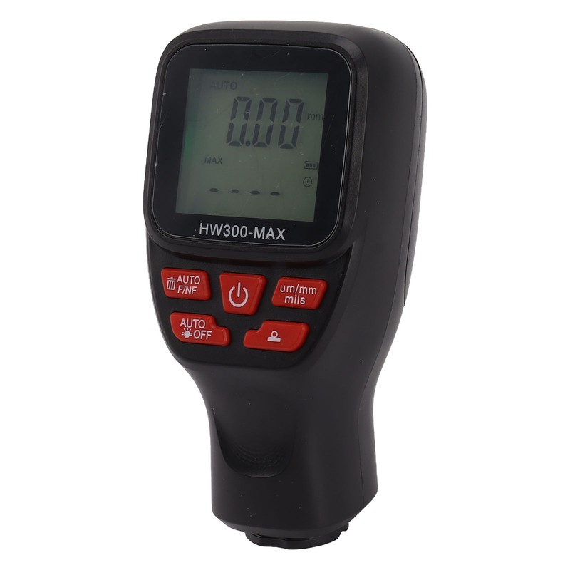 Paint Thickness Meter Gauge 0 To 2000UM Accuracy Auto Power