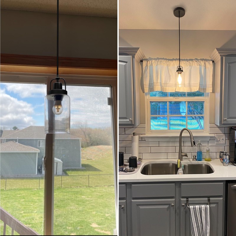 SEABLE Pendant Light Kitchen Island 3 Pack, Modern Hanging Light