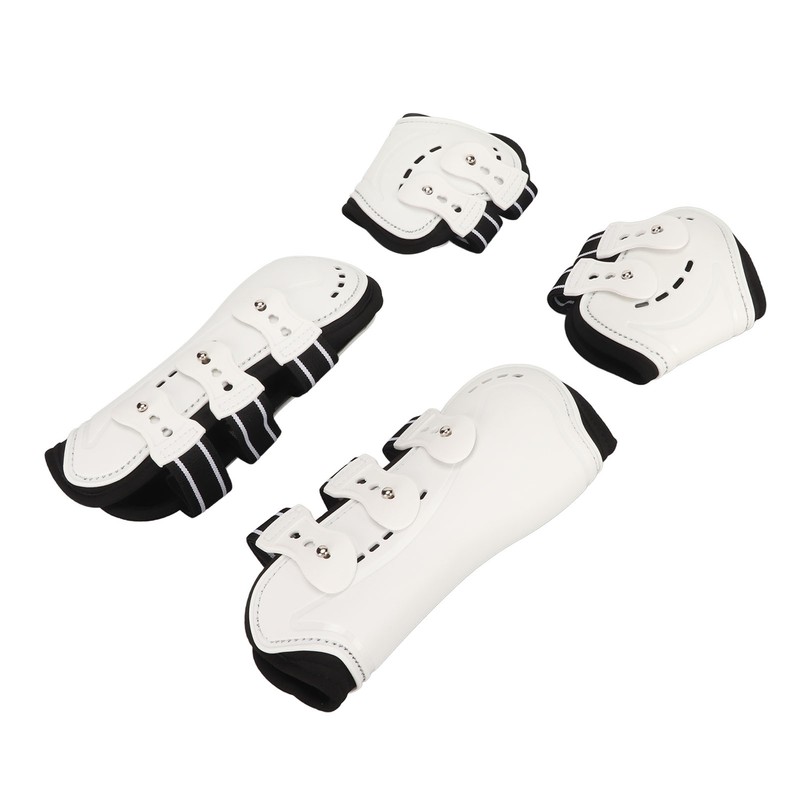 Horse Front Tendon Boots Adjustable Breathable Open Front Protective Horse