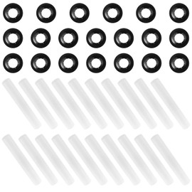 20pcs Garage Door Hinge Quiet Roller Sleeves with 20 Roller Shaft Gaskets, Compatible with New Rollers or Rollers with Clean Rods