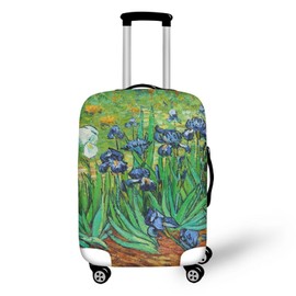 Ystardream Van Gogh Iris Travel Luggage Cover Protector Suitcase Cover Protectors Washable Luggage Suitcase Cover for 23 inch Inch