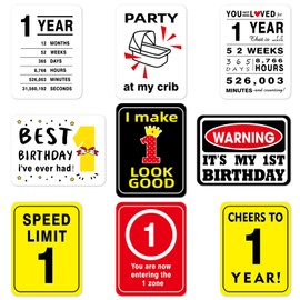 WERNNSAI 18th Birthday Party Decorations - 9PCS 18 Years Party Sign Funny 18th Party Banner Centerpieces for Her Him 18th Birthday Supplies Door Wall Windows Picture Props