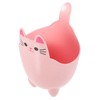 Alipis Compact Desk Trash Can Cat Design Bin for Dorm