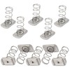 BEANPRECOY Galvanized Spring Nut 10Pcs C-Shaped Steel Special Spring Nut