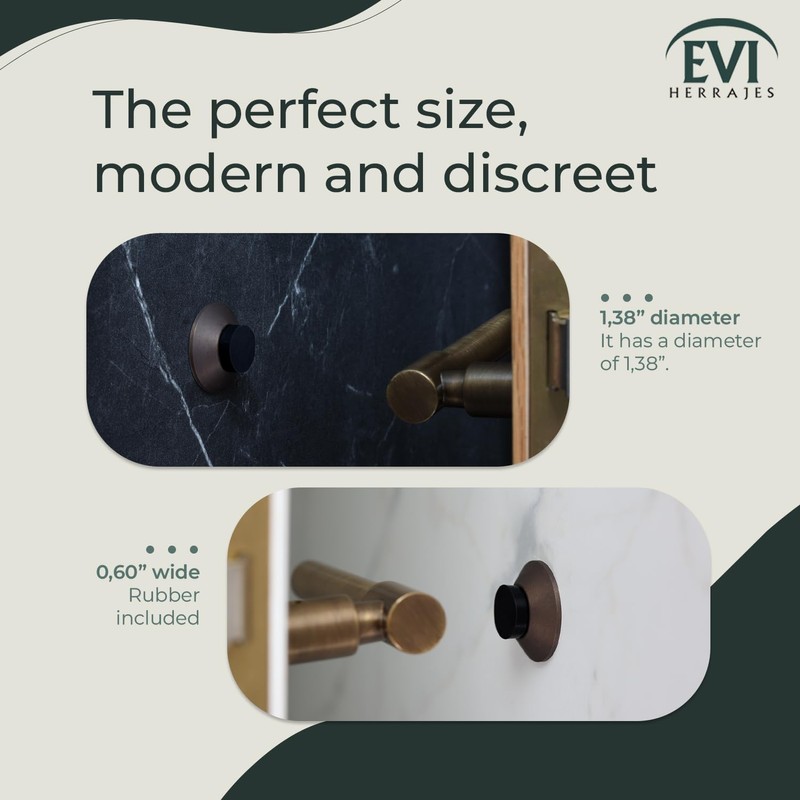 Evi Herrajes | Adhesive Door Stop | Wall Fitting |