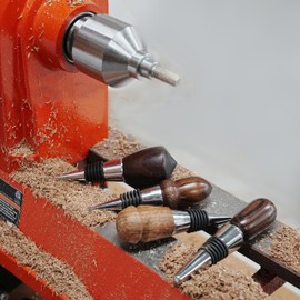 Bottle Stopper Chuck for use with 3/8" x 16tpi Bottle Stoppers with 1"x8TPI thread for lathe