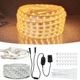 RYGDENG 1200LEDs Rope Lights 66FT Waterproof Dimmable for Patio