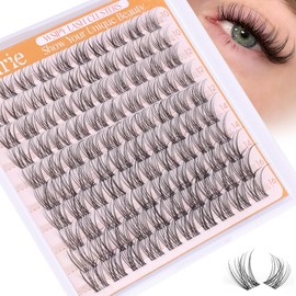 Lash Clusters Natural Eyelash Clusters Wispy Lashes Clusters 10-16mm 100pcs Cluster Eyelash Extensions DIY 3D Individual Lashes Extensions with Invisible Band Natural Lash Extensions by Ruairie