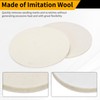 WorkBless 5PCS Wool Felt Polishing Pads, 7 Inch Buffing Wheel