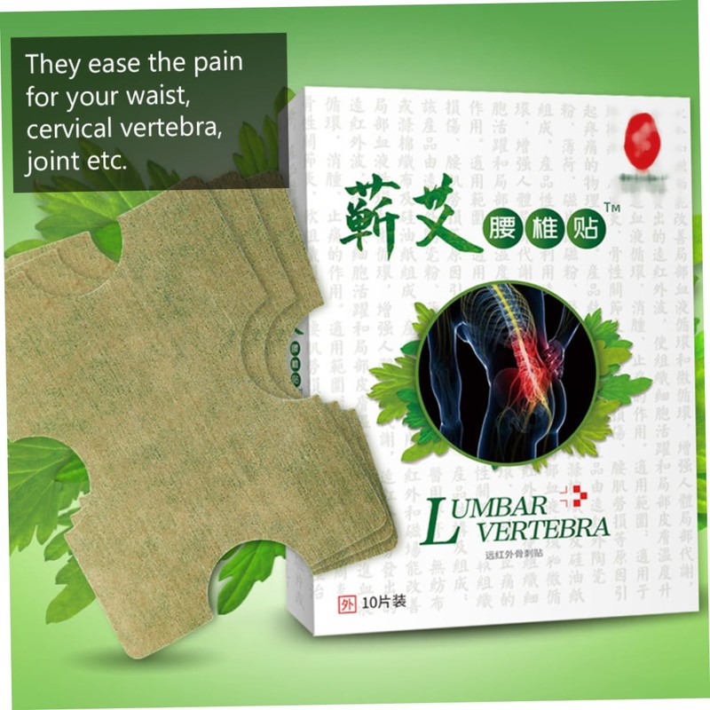 FOMIYES 20pcs Self-heating Moxibustion Paste for Waist Hot Pads for