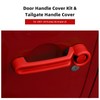 CheroCar for Jeep JK Door Handle Cover Kit & Tailgate