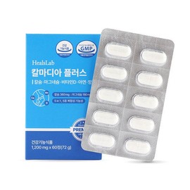 힐스랩 칼마디아 플러스 1200mg (60정) 1개월분 관절 뼈건강 칼마디 칼슘 마그네슘 비타민D 아연 망간 함유 Hills Lab CalMidea Plus 1200mg (60 tablets) 1 month supply for joint and bone health with calcium, magnesium, vitamin D, zinc, and manganese.