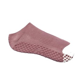 Your Reformer Non-Slip Grip Women’s Ankle Socks For Pilates, Yoga, Barre and More 100% Cotton, Berry, Small