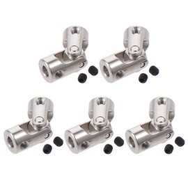 YYlingx 4 * 4MM/10 * 10MM Rotatable Motor Connector Cross Universal Steering Shaft U Joint Coupler for Connecting Model Cars(4MM)