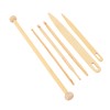 6Pcs Wood Hand Loom Stick Set Wood Weaving Crochet Needle