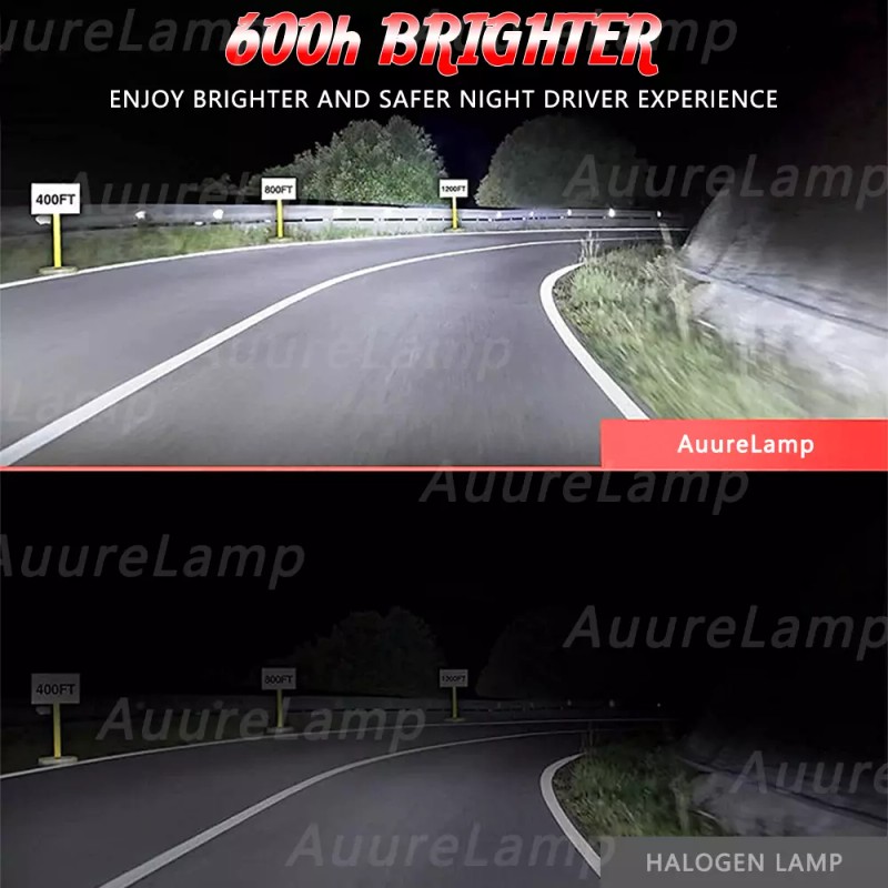 AuureLamp For Honda Fit 2008-2020 4PC LED Headlight High/Low +