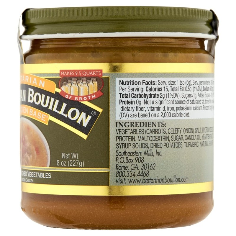 Better Than Bouillon Vegetarian No Chicken Base, Made with Seasoned