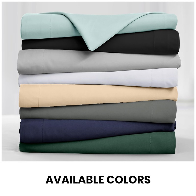 Microfiber Fitted Sheet - Shrinkage and Fade Resistant | Microfibre