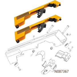 2 PCS DW7231 Miter/Chop Saw Mounting Clamps – Heavy-Duty ，Replacement for DeWalt Miter Saw Stand Parts (Fits DW723/DWX723/DWX724 Stands) N087371 Replacement Clips