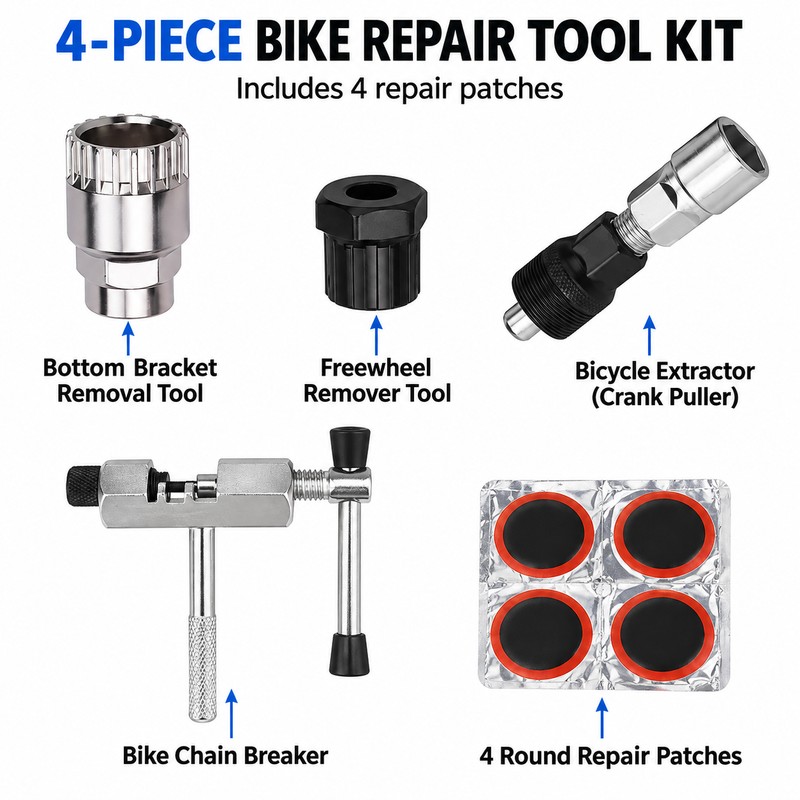 Bicycle Repair Tool Kit for MTB & Road Bikes –