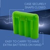 Powertron Green AA AAA Battery Battery Plastic Storage CASE Holder