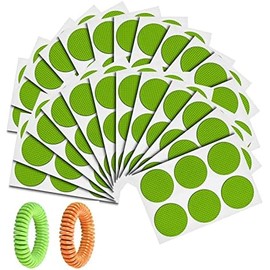Juego repelente de mosquitos de verano para niños y adultos 180 Uds De parches para mosquitos y 2 uds De muñequeras impermeables para mosquitos para