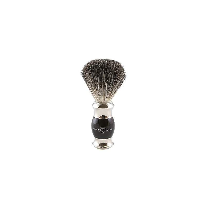 Edwin Jagger Pure Badger Shaving Brush - Imitation Ebony Handle