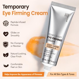 Instant Eye Firming Serum for Puffiness, Bags & Fine Lines, Temporary Tightening & Smoothing Under Eye Treatment with Peptides & Botanical Extracts, Lightweight Makeup-Friendly Eye Lift, 20ml