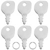 XYQMLY 6 Pack 430 Ignition Key + 2 Key Rings,