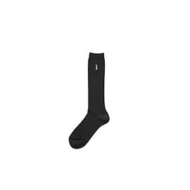 East Boy 5209204 Women's Socks, Double Sided Embroidery High Socks, 12.6 inches (32 cm) Length, Black x Saxophone (945)