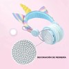 Maíz 4x3 Audifonos Bluetooth Inalambric Radio Fm Kawaii Unicornio