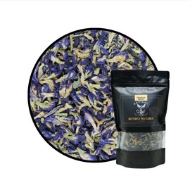 Revival Tea Company Blue Tea - Butterfly Pea Flower and Black Tea Blended with Other Herbal Tea Flavors - Loose Leaf 2.5 Ounces