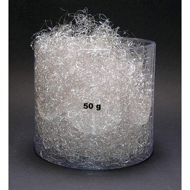 Unknown 1 Bag of Tinsel Angel Hair Silver Christmas Tree Decoration Angel Hair Lamettahair (50, g)