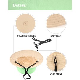 Zylioo Oversize XL Cotton Bucket Hat, Large Reversible Fisherman Hats, Double Side Wear Fishing Hat Summer Sun Hat