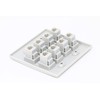 RiteAV 8 Puerto Plano Doble 2 Gang Ethernet CAT5E RJ45