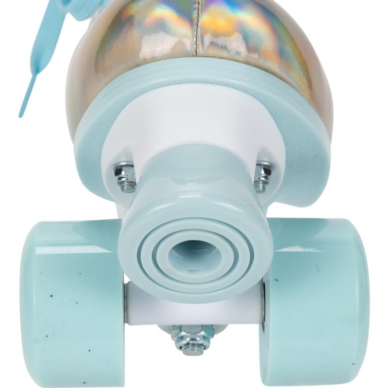 GEM QUAD ROLLER SKATES - Holographic Blue, Size 3-6