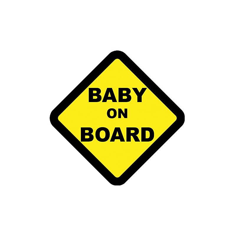PrintSuperstar Baby On Board Child, Kids Warning Vehicle Safety Sign