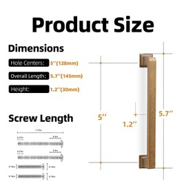 KOMOTIA 10 Pack 5 Inch Cabinet Pulls Antique Brass Kitchen Cabinet Handles Zinc Alloy Drawer Pulls Solid Cabinet Hardware