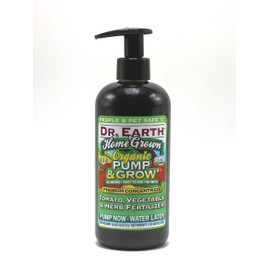 Dr. Earth Organic & Natural Pump & Grow Home Grown Tomato & Vegetable Fertilizer 16 oz, Green