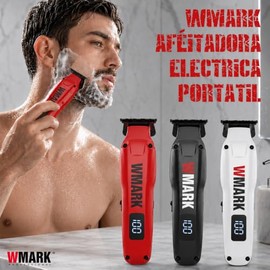 WMARK1205 Maquina Para Cortar Cabello,Profesional,Inalámbrica,7000 RPM Rojo