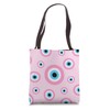 Hot Pink Aesthetic Evil Eye Decor Preppy Tote Bag