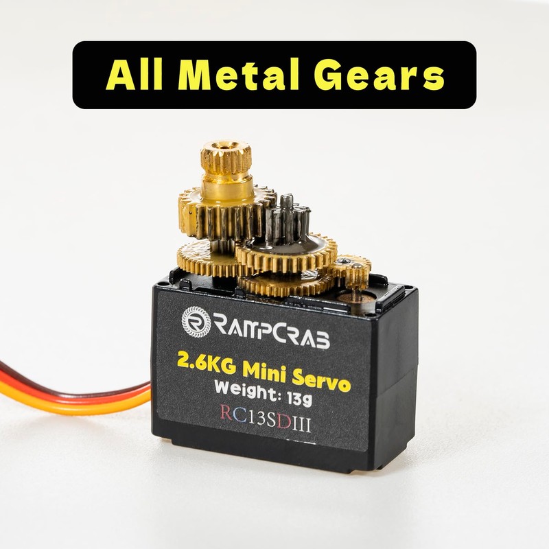 RampCrab Steering Servo with Servo Horn for AX24 SCX24 RC