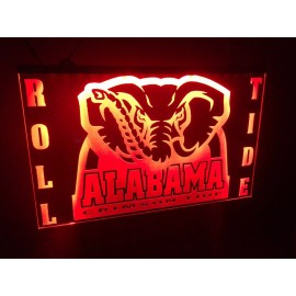 alabama crimson tide sign Led Neon Light ~Game Room~ Man Cave
