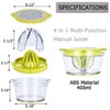 Drizom Citrus Lemon Orange Juicer Manual Hand Squeezer with Built-in